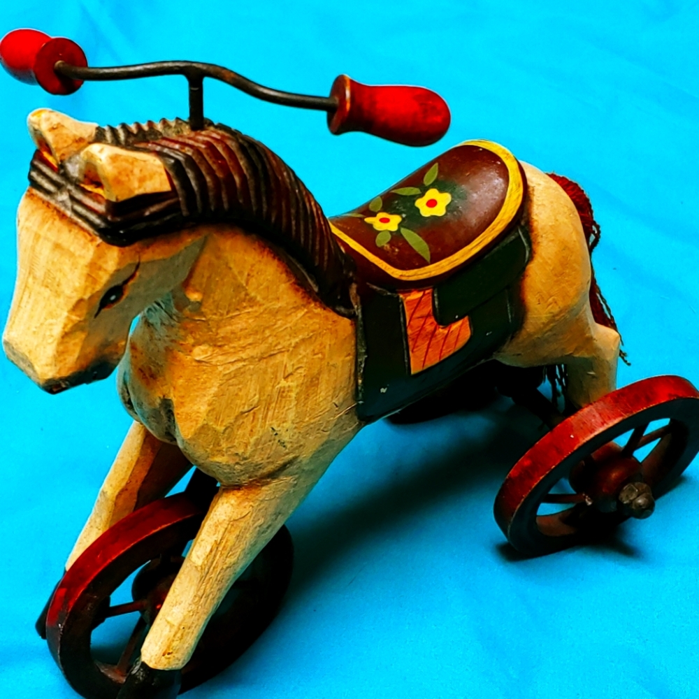 Hand Carved Wooden Horse